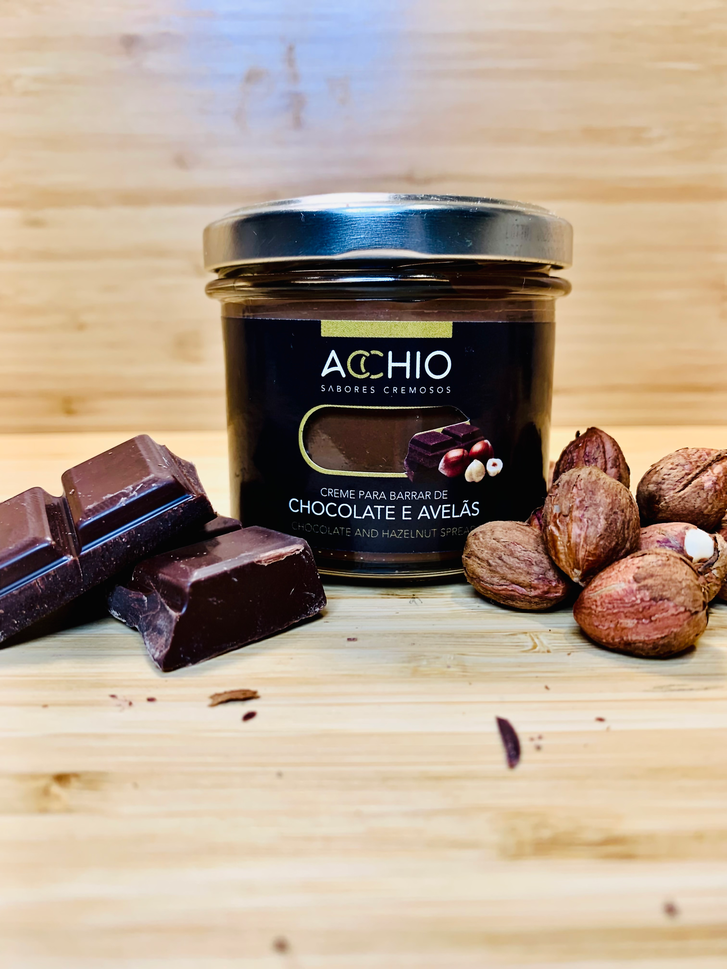 Chocolate and Hazelnut Spread 90g - ACCHIO - SABORES CREMOSOS