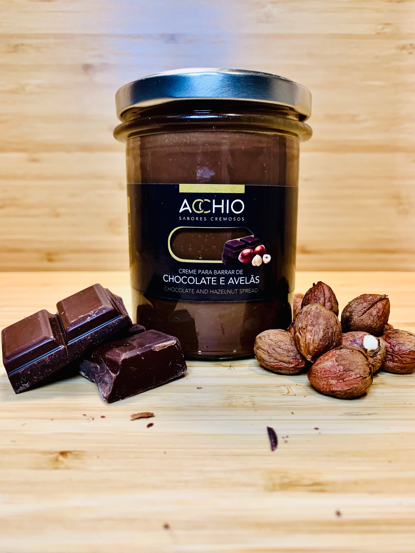Chocolate and Hazelnut Spread 200g - ACCHIO - SABORES CREMOSOS